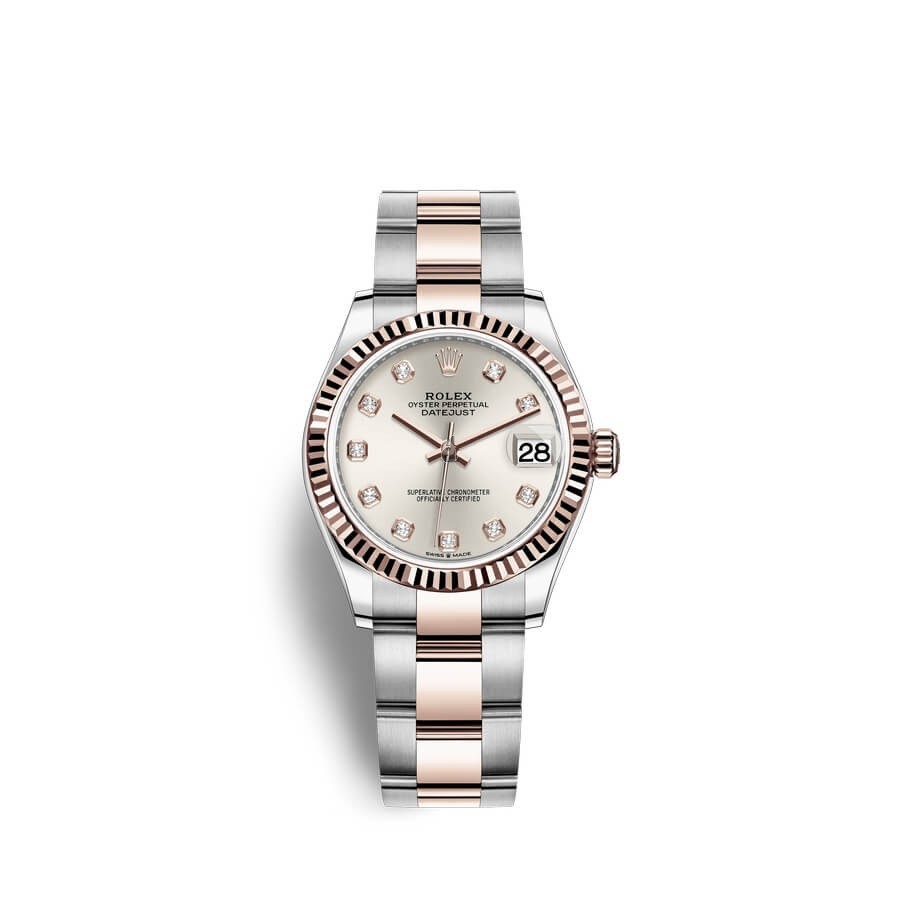 Rolex Datejust 31 Oystersteel 18 ct Everose gold M278271-0015 watch replica