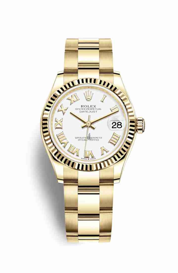 Rolex Datejust 31 yellow gold 278278 White Dial
