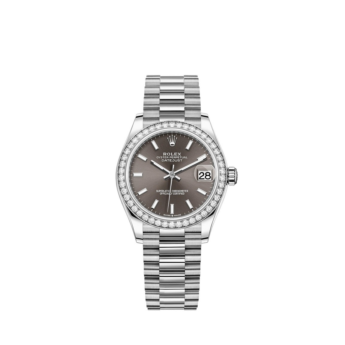 fake Rolex Datejust 31 Watch 18 ct white gold M278289RBR-0014