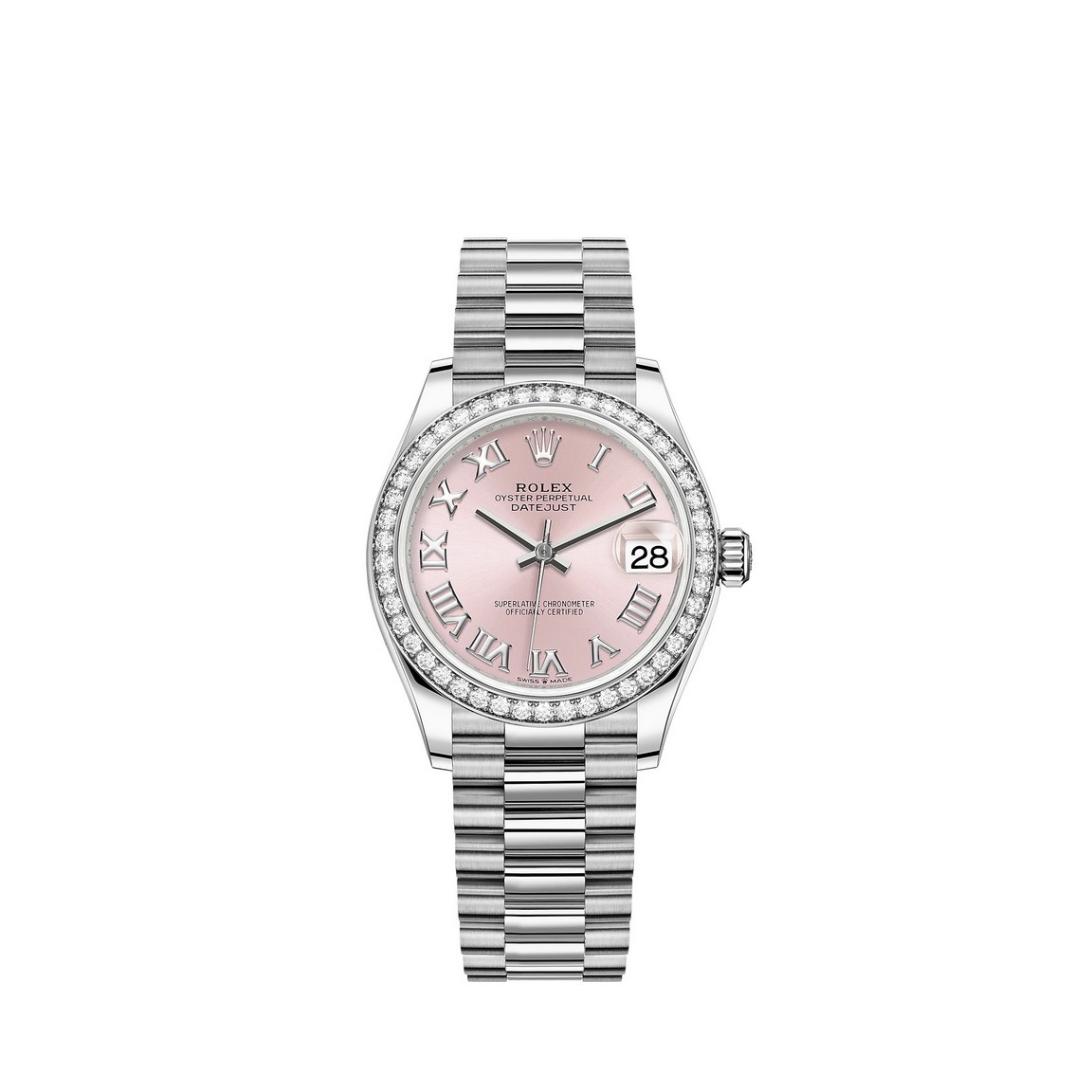 fake Rolex Datejust 31 Watch 18 ct white gold - M278289RBR-0016