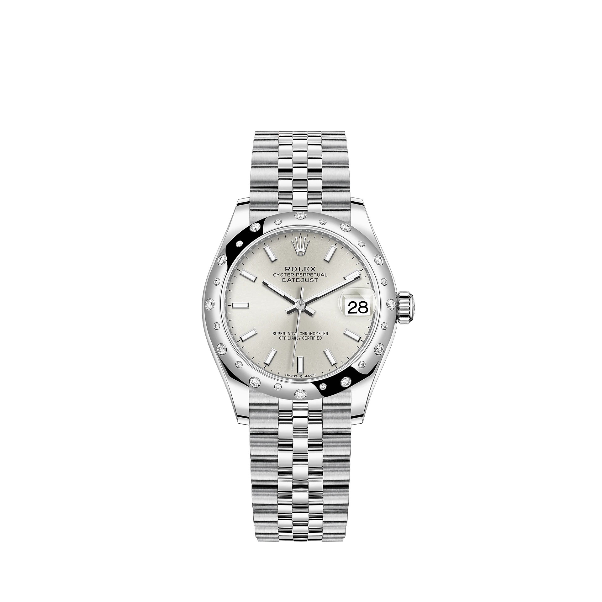 fake Rolex Datejust 31 White Rolesor Oystersteel and 18 ct gold M278344RBR-0014