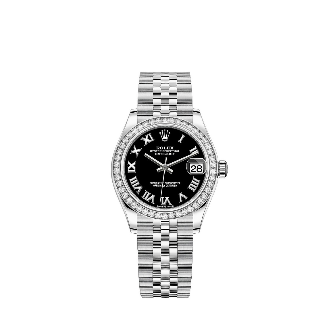 fake Rolex Datejust 31 Watch Rolesor Oystersteel and 18 ct white gold M278384RBR-0002