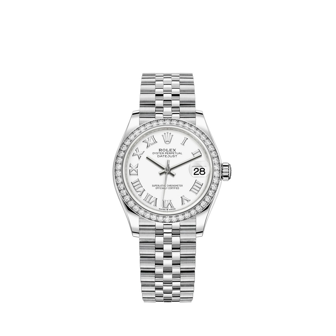 fake Rolex Datejust 31 White Rolesor Oystersteel 18 ct gold M278384RBR-0014