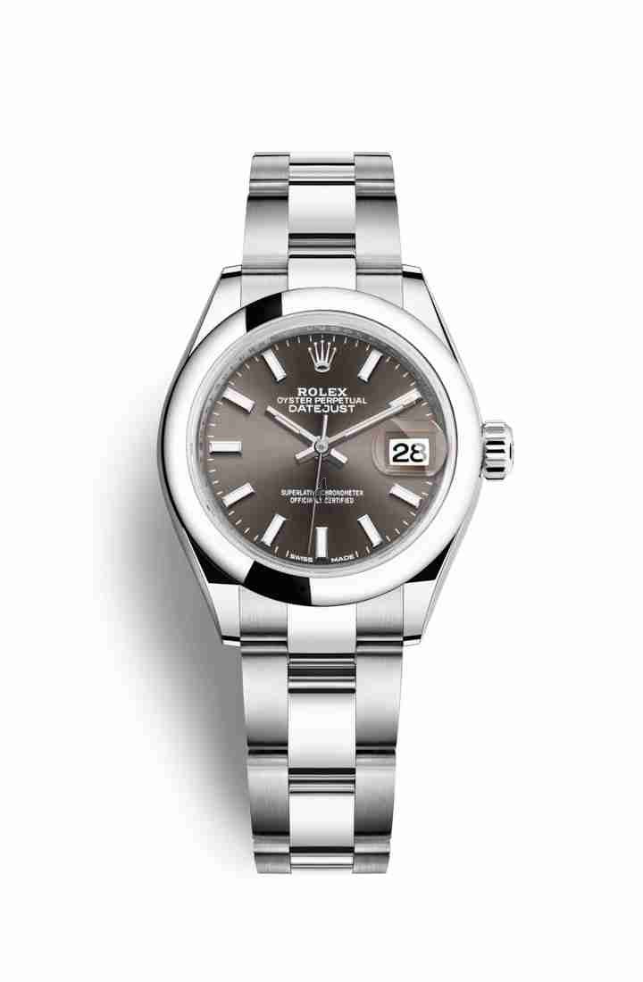 Rolex Datejust 28 Oystersteel 279160 Dark grey Dial