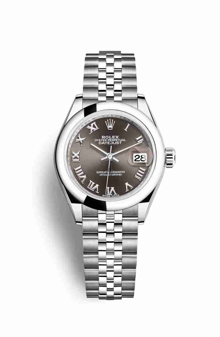 Rolex Datejust 28 Oystersteel 279160 Dark grey Dial
