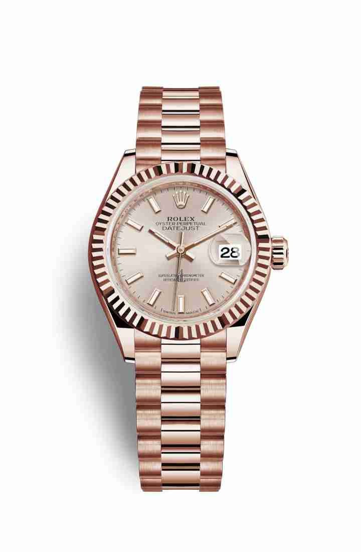 Rolex Datejust 28 Everose gold 279175 Sundust Dial