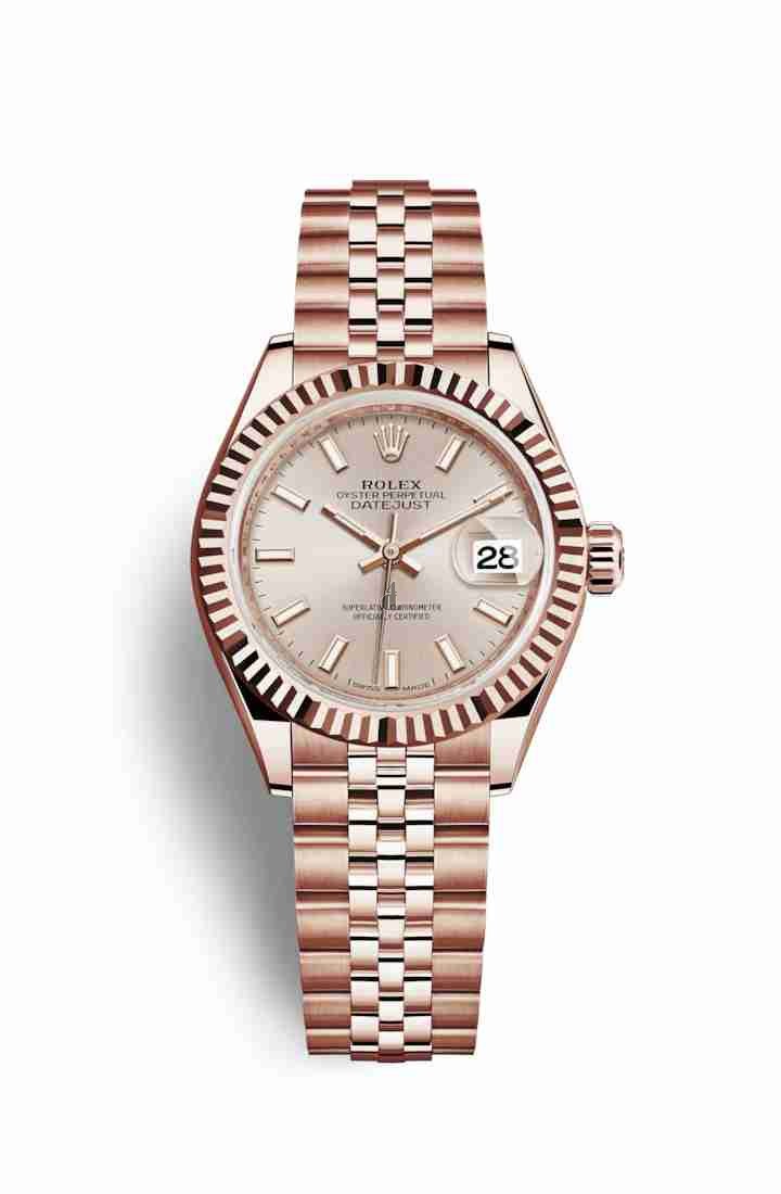 Rolex Datejust 28 Everose gold 279175 Sundust Dial