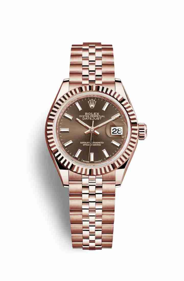 Rolex Datejust 28 Everose gold 279175 Chocolate Dial