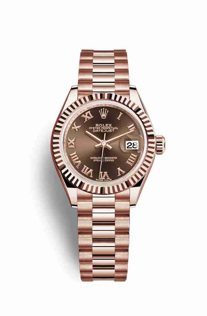 Rolex Datejust 28 Everose gold 279175 Chocolate Dial