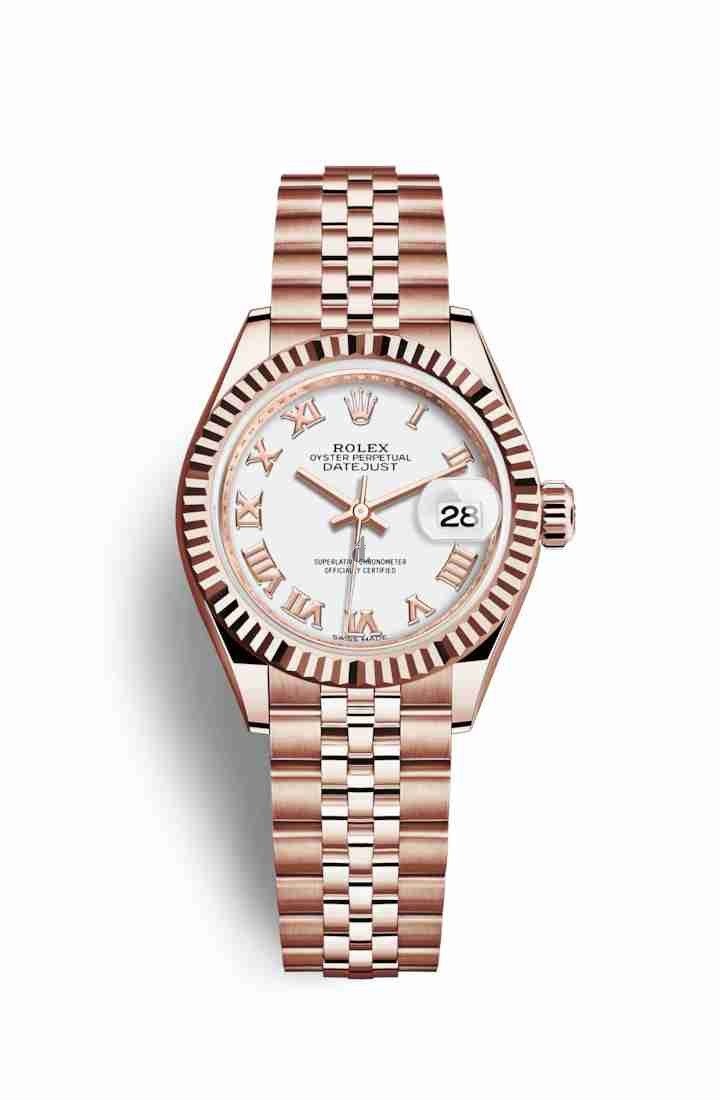 Rolex Datejust 28 Everose gold 279175 White Dial