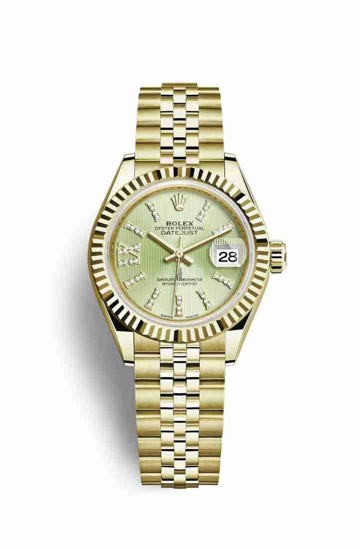 Rolex Datejust 28 yellow gold 279178 Linden set diamonds Dial
