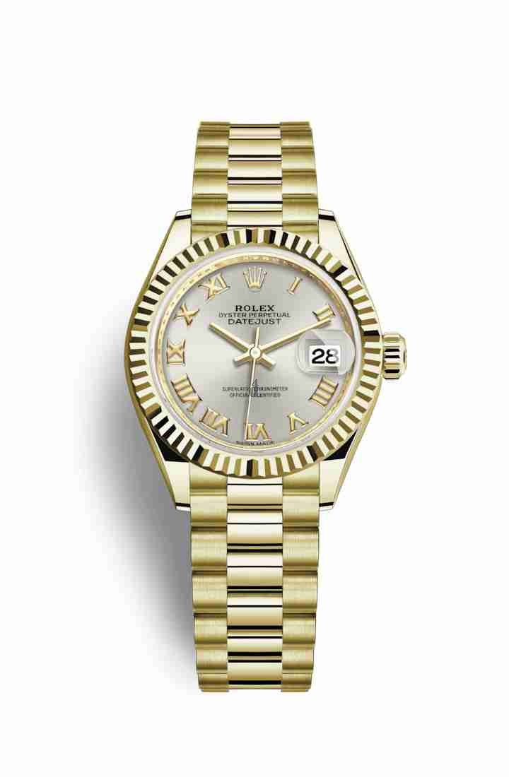 Rolex Datejust 28 yellow gold 279178 Silver Dial