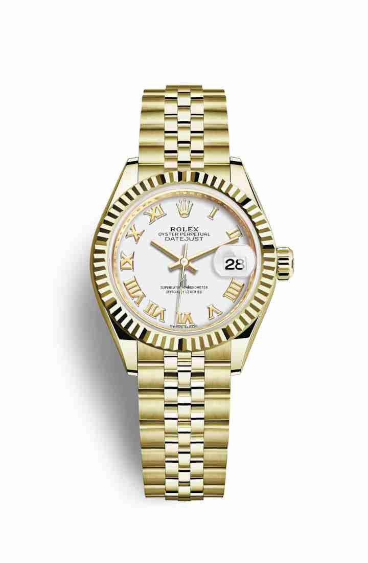 Rolex Datejust 28 yellow gold 279178 White Dial