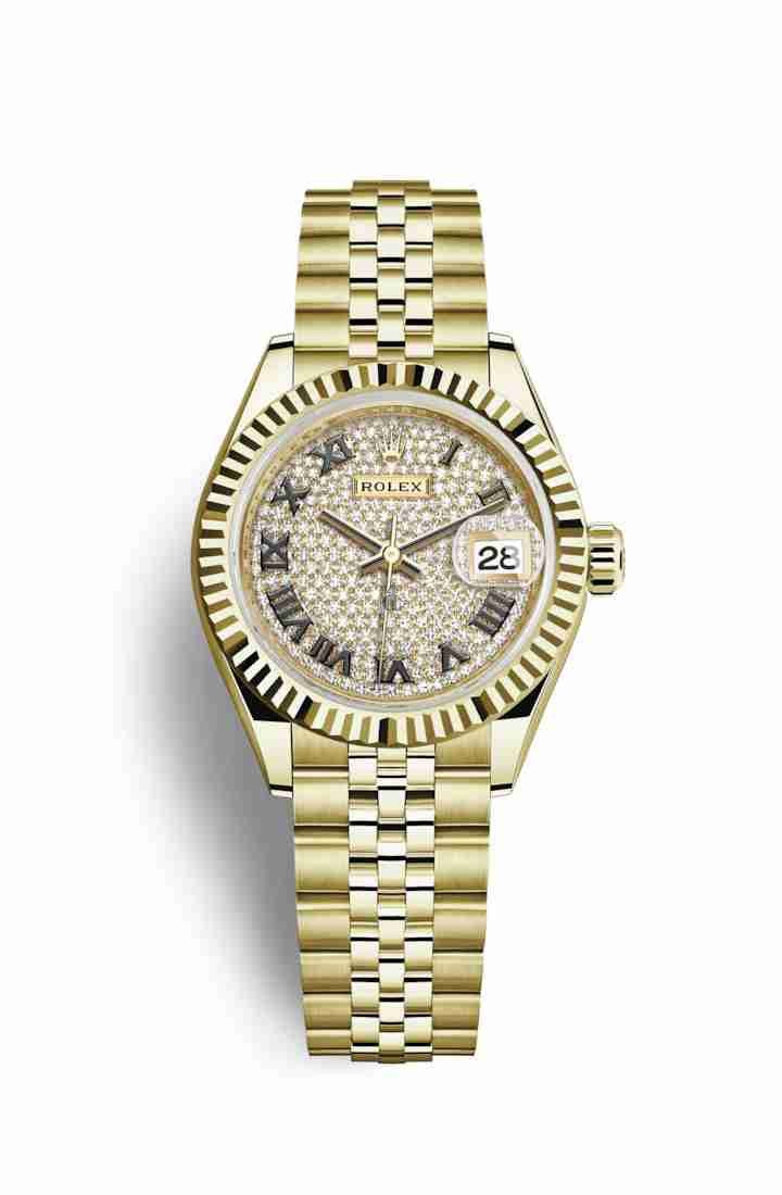 Rolex Datejust 28 yellow gold 279178 Diamond-paved Dial