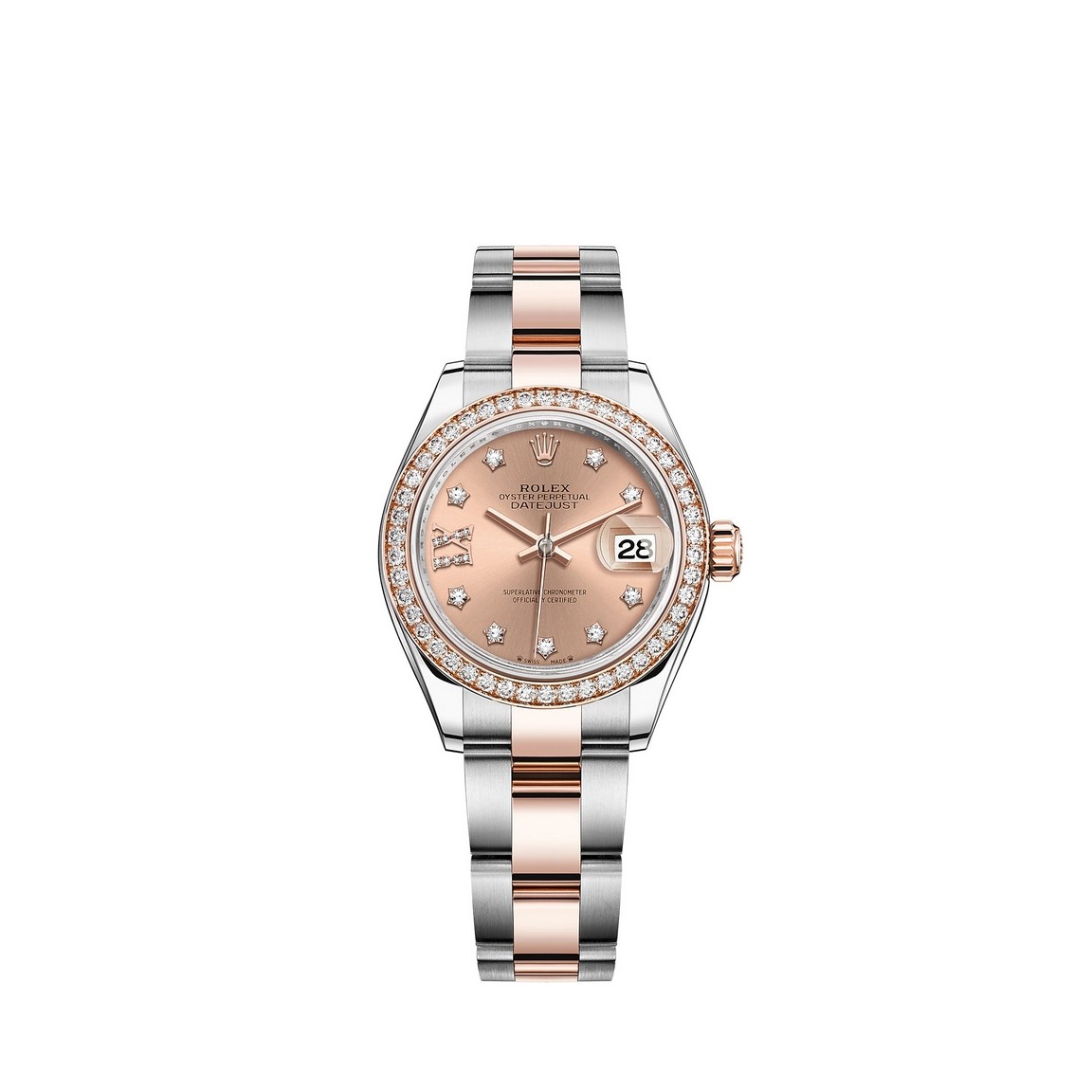 fake Rolex Lady-Datejust Rolesor Oystersteel 18 ct Everose gold M279381RBR-0028