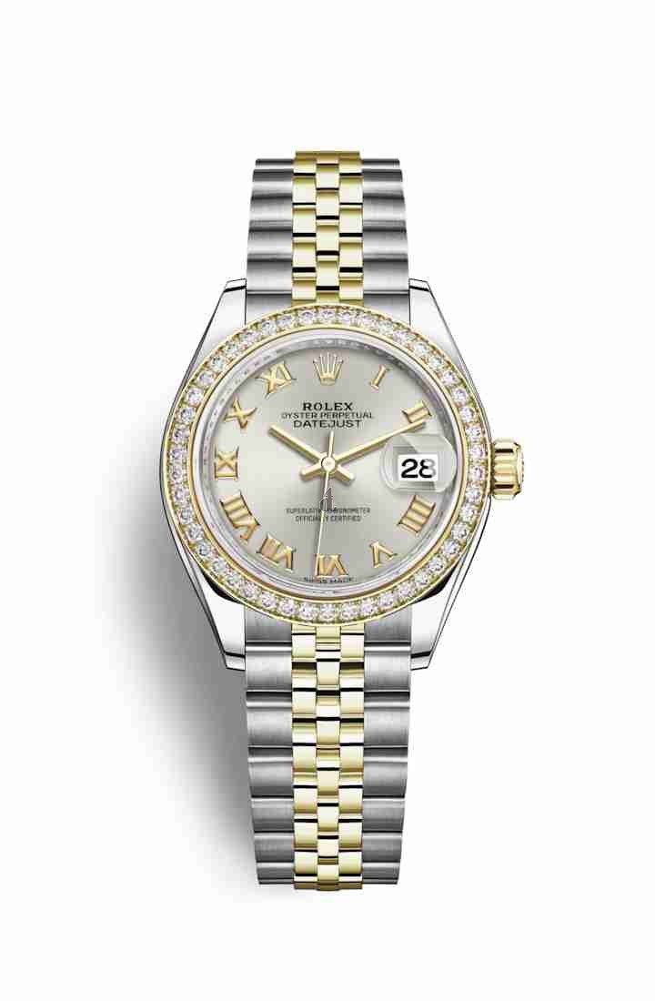 Rolex Datejust 28 Yellow Rolesor Oystersteel yellow gold 279383RBR Silver Dial