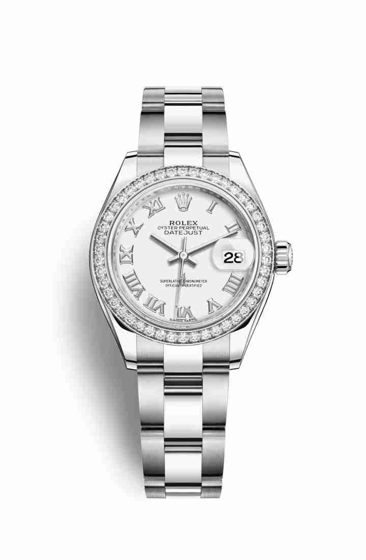 Rolex Datejust 28 White Rolesor Oystersteel white gold 279384RBR White Dial