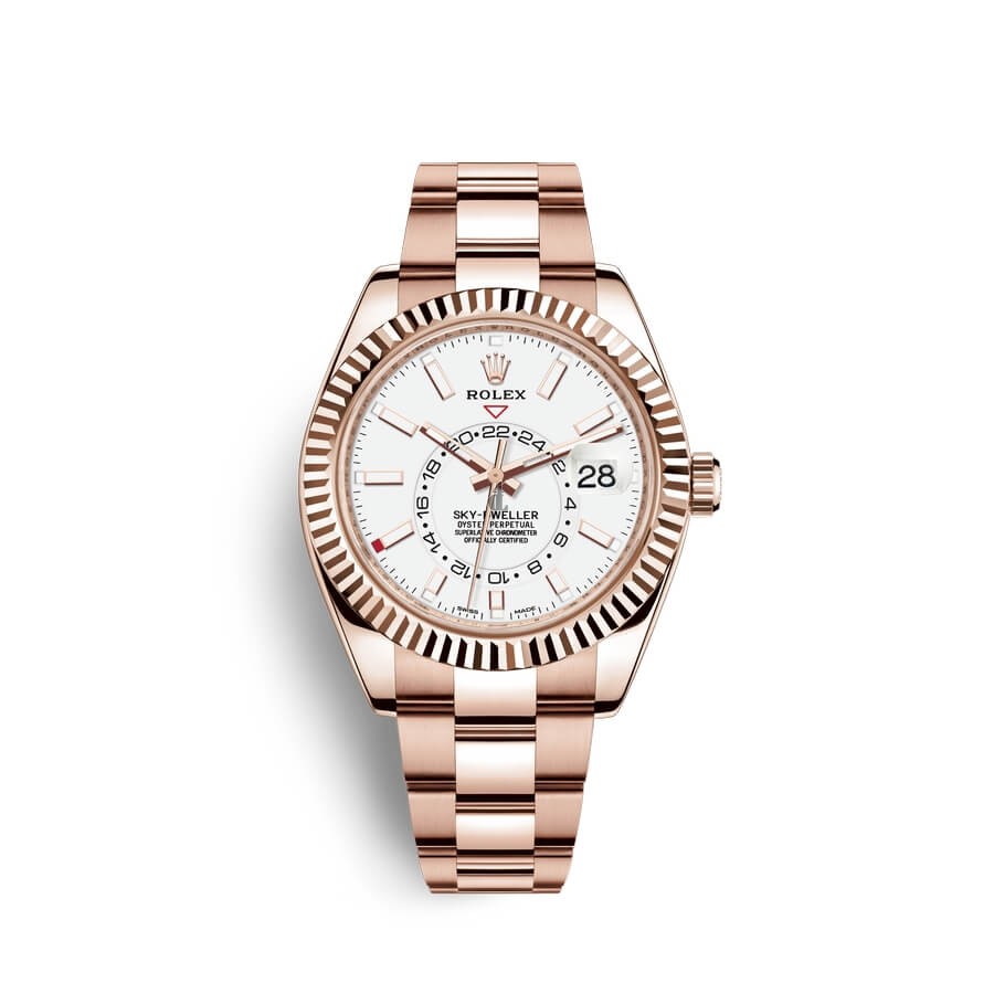Rolex Sky-Dweller 18 ct Everose gold M326935-0005 watch replica