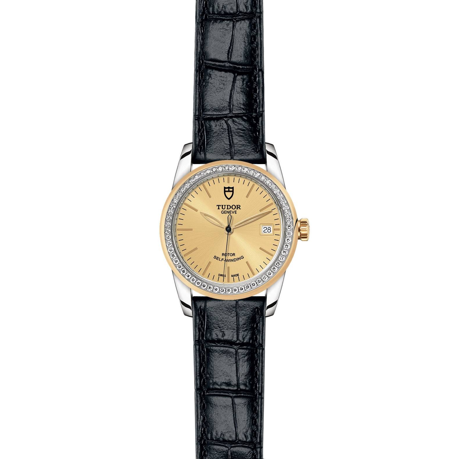 fake Tudor M55023-0049 Glamour Date 36 Stainless Steel watch
