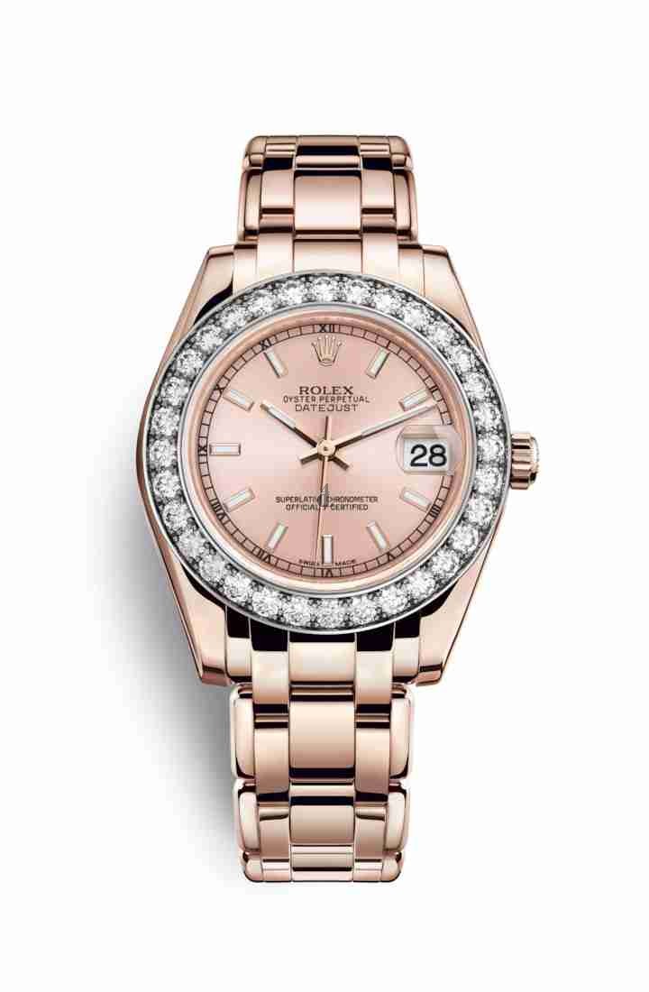 Rolex Pearlmaster 34 Everose gold 81285 Pink Dial