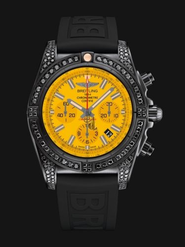 Breitling Chronomat 44 Blacksteel Yellow Watch fake