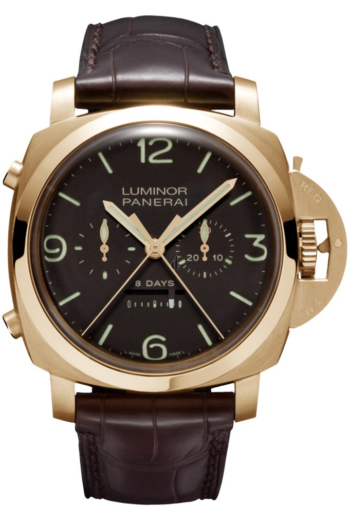 panerai Luminor 1950 Rattrapante 8 Days Oro Rosa PAM00319 imitation watch