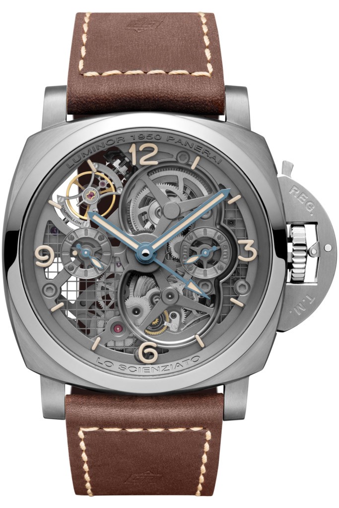 panerai Scienziato Luminor 1950 Tourbillon GMT Titanio PAM00578 imitation watch
