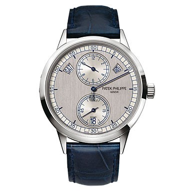 Fake Patek Complications Silver Dial 18K White Gold Automatic Men's Watch 5235G-001