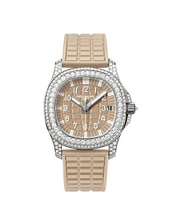 Fake Patek Philippe Aquanaut Luce Haute Joaillerie Honey Beige Ladies Watch 5069G-020