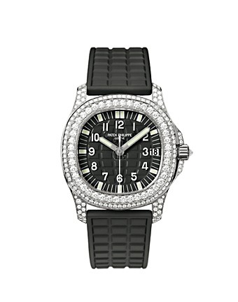 Fake Patek Philippe Aquanaut Luce Haute Joaillerie Mysterious Black Ladies Watch 5069G