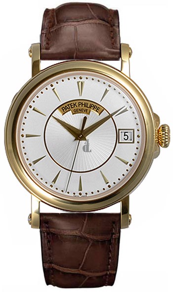 Fake Patek Philippe Calatrava Automatic Opaline Dial 18 kt Yellow Gold Men's Watch 5153J