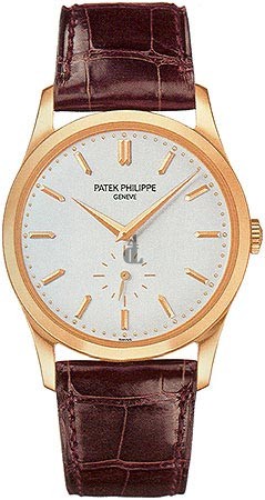 Fake Patek Philippe Calatrava Automatic White Dial 18 kt Rose Gold Men's Watch 5196R