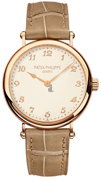 Fake Patek Philippe Calatrava Cream Dial 18k Rose Gold Ladies Watch 7200R