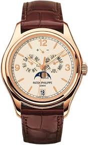 Fake Patek Philippe Complications Moonphase Automatic 18 kt Rose Gold Men's Watch 5146R