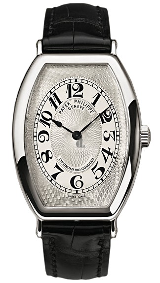 Fake Patek Philippe Gondolo Mechanical Gold Dial Leather Men's Watch 5098P-001