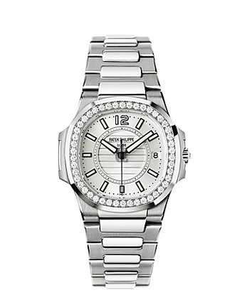 Fake Patek Philippe Nautilus Silver Dial Stainless Steel Ladies Watch 7010/1G-001