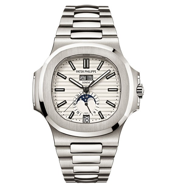 Fake Patek Philippe Nautilus Silver Dial Stainless Steel Men's Mechanical Watch 5726-1A-010