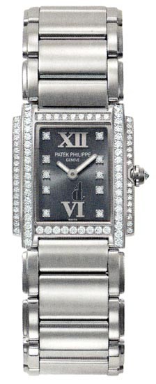 Fake Patek Philippe Twenty-4 18kt White Gold Diamond Ladies Watch 4908-200G