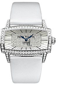 Fake Patek Philippe Gondolo Gemma White Gold Ladies Watch 4982G