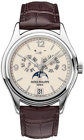 Fake Patek Philippe Complicated Annual Calendar 18kt White Gold Automatic Men's Watch 5146G