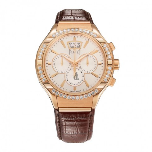 Piaget Poloed Chronograph Diamond Men's Replica Watch G0A38038