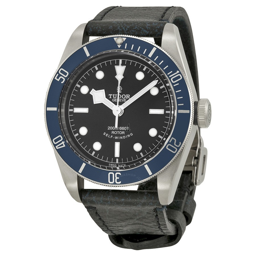 Tudor Black Bay Heritage Automatic Black Dial Aged Leather  Replica