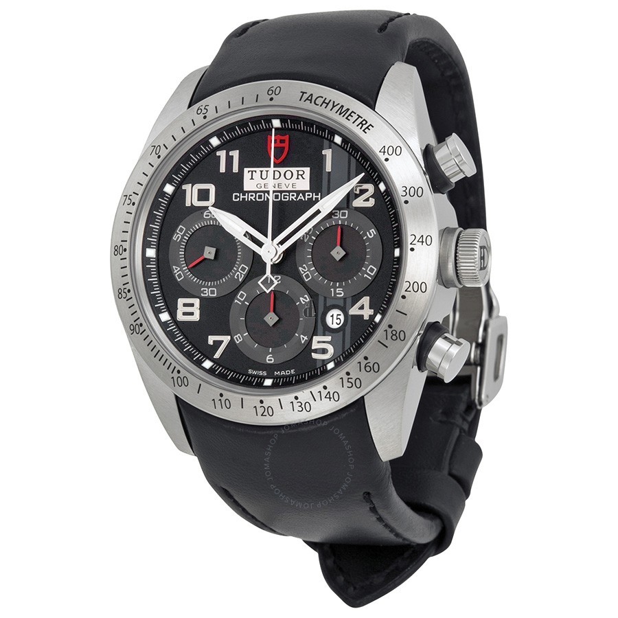 Tudor Fastrider Black Dial Chronograph Black Leather 42000-BKABKLS Replica