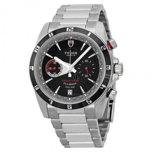 Tudor Grantour Fly back Black Dial Chronograph 20550N-BKSS Replica