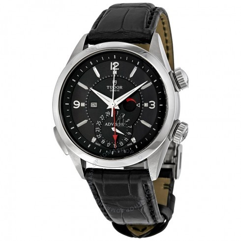 Tudor Heriatge Advisor Black Dial Leather 79620TN-BKLS Replica