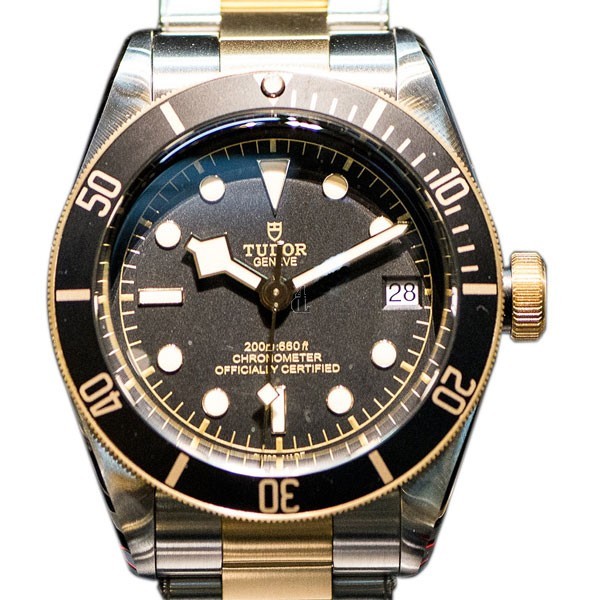 Tudor Heritage Black Dial Automatic TwoTone 79733N-0002 Replica
