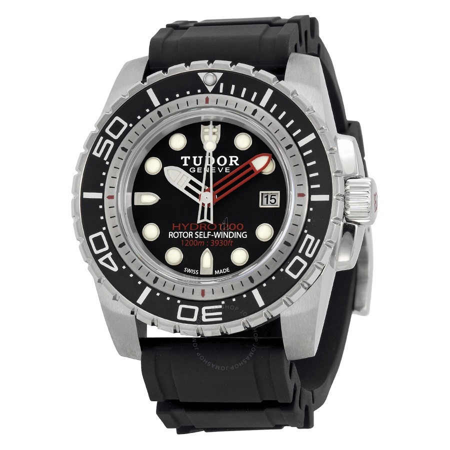 Tudor Hydronaut Automatic Black Dial Black Rubber 25000-BKSBKRS Replica