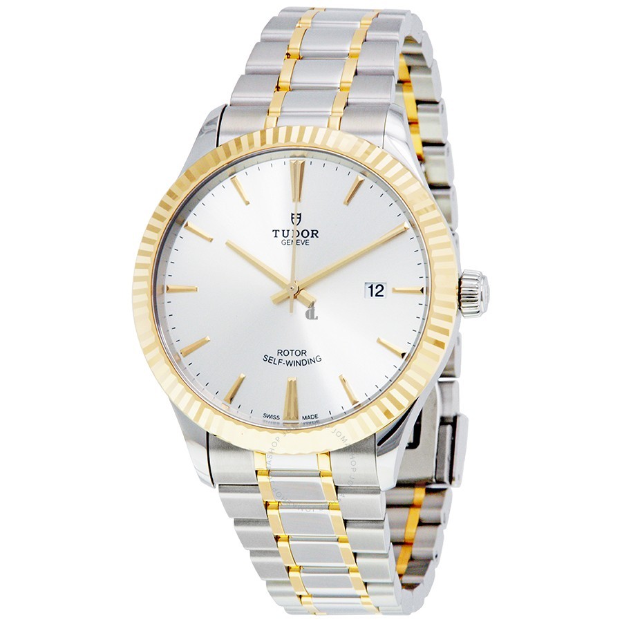Tudor Style Silver Dial Automatic Men's TwoToneWatch 12713-SVTT Replica