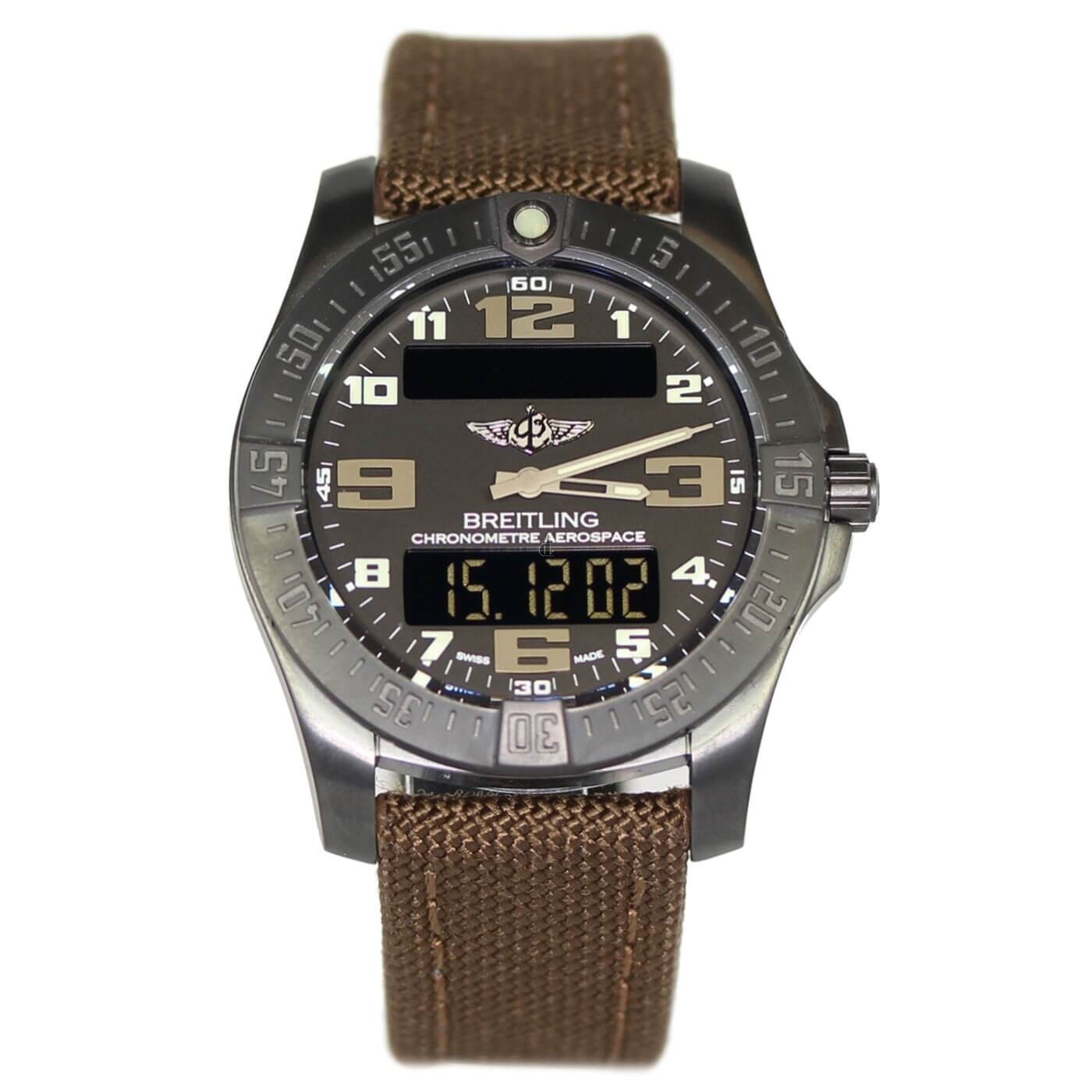 Breitling Professional Quartz Black Titanium Black Dial Mens V7936310 Watch fake