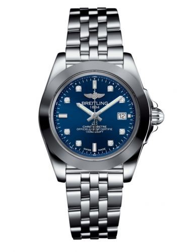 Breitling Galactic 32 Sleek Edition Blue Diamond Dial Women's Watch W7133012/C966-792A replica
